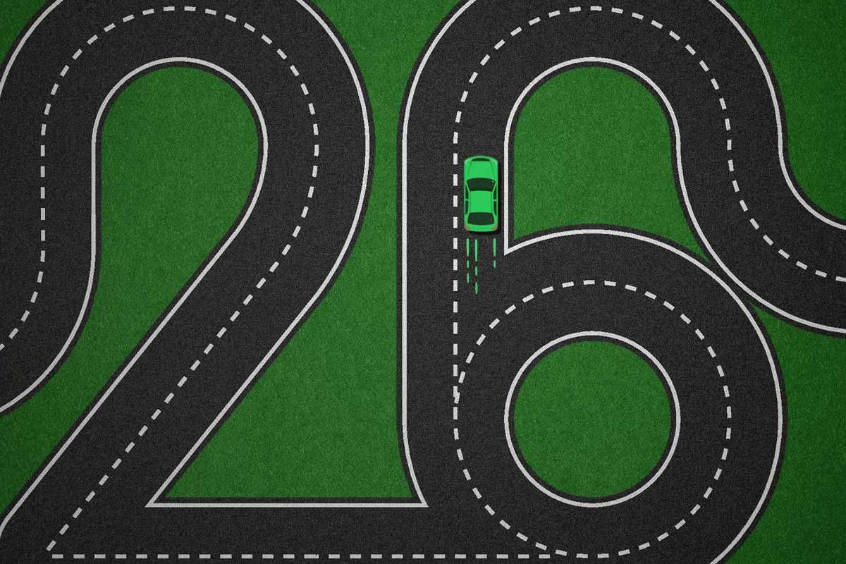 An EV on a numerical road.