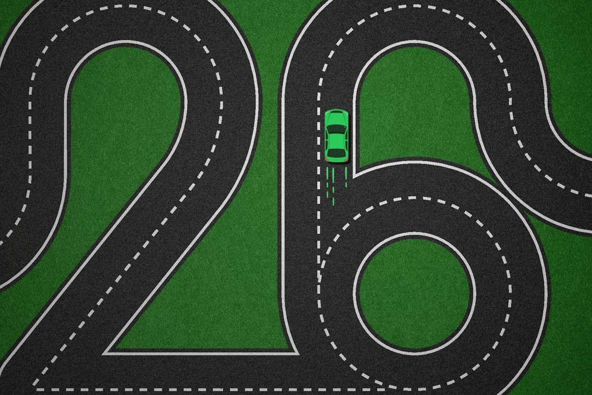 An EV on a numerical road.