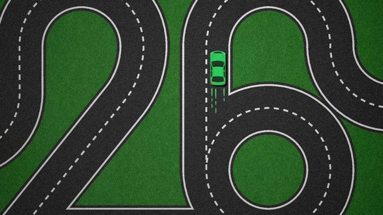 An EV on a numerical road.