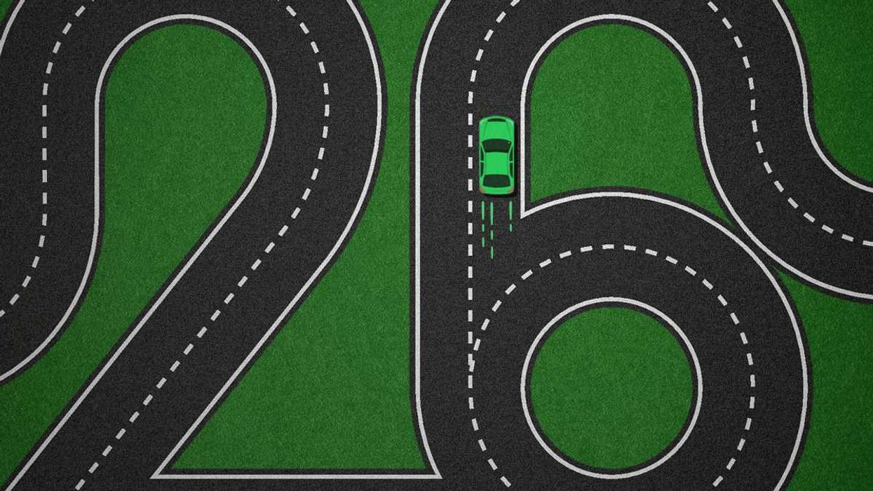 An EV on a numerical road.