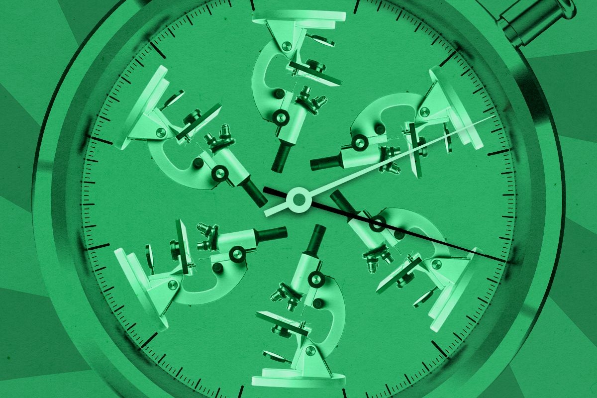 Microscopes on a stopwatch.