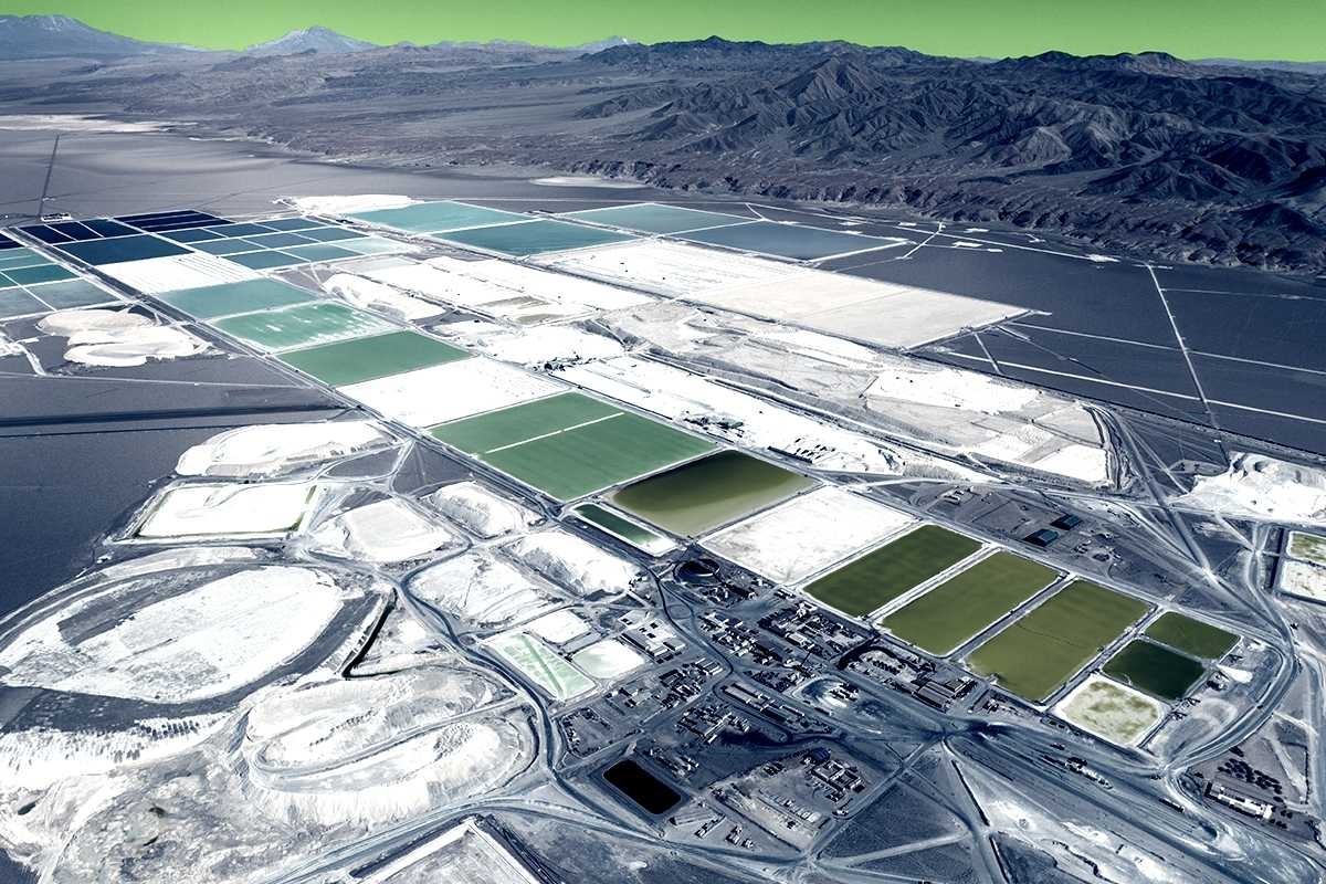 A lithium mine.