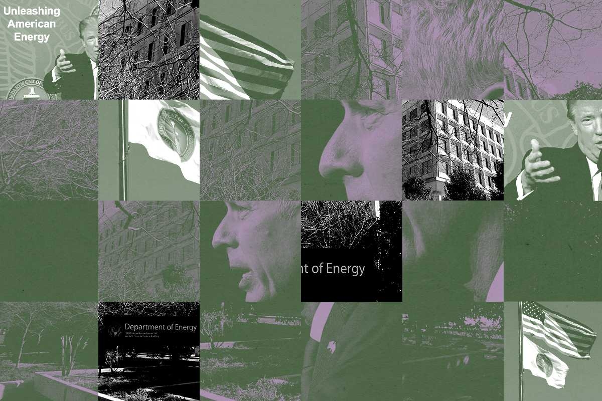 The Department of Energy, Chris Wright, and Donald Trump.