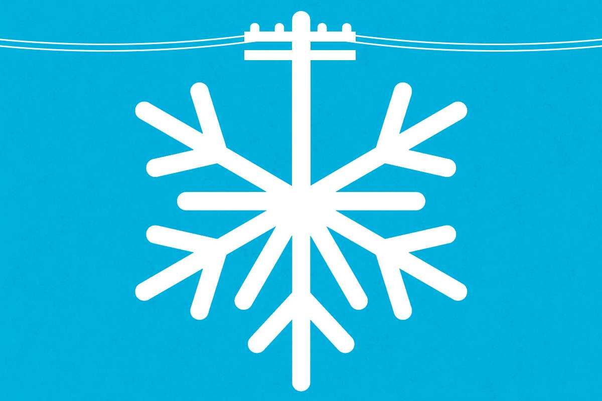 A snowflake power line.
