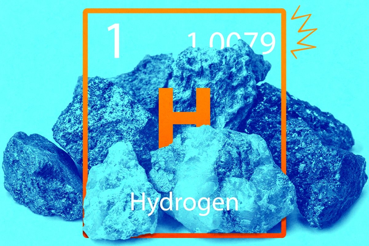 Hydrogen and rocks.