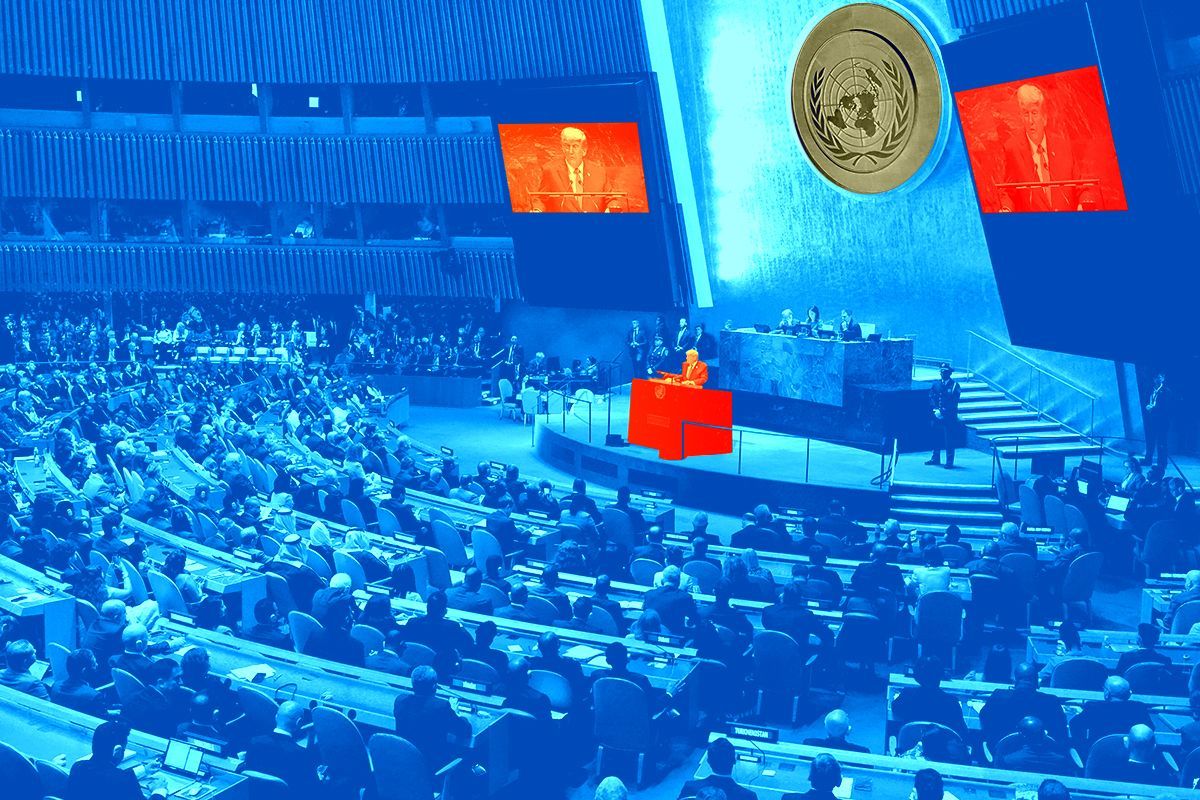 Donald Trump at the United Nations.