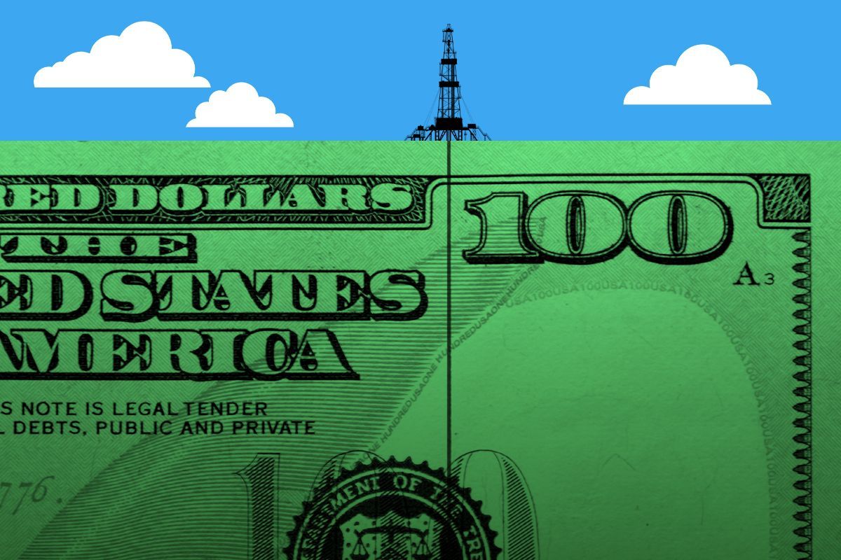 Drilling into money.