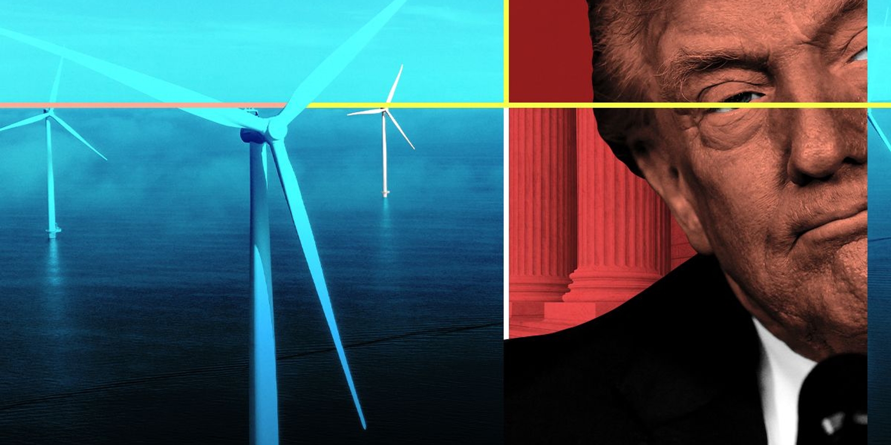 Donald Trump and wind turbines.