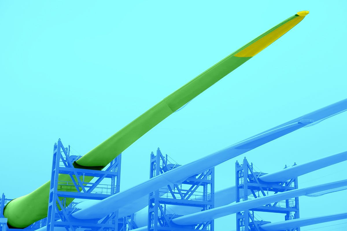 Wind turbine blades.