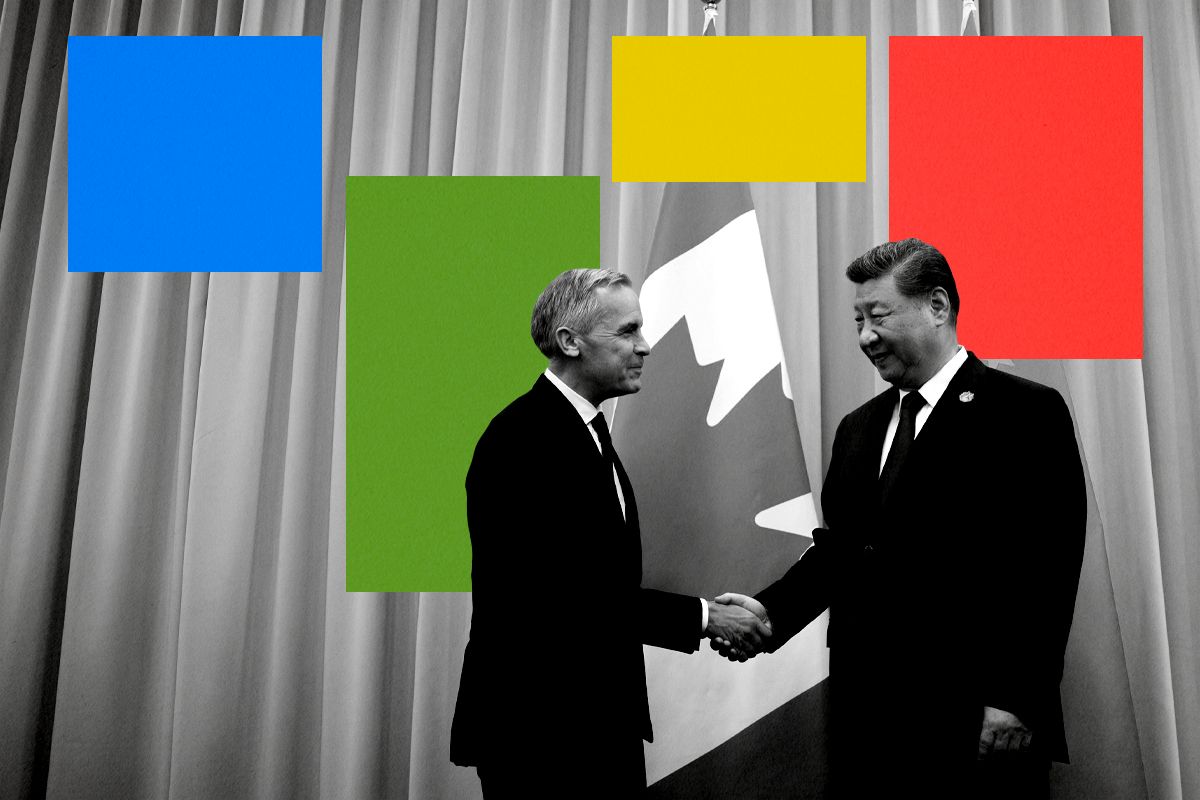 Mark Carney and Xi Jinping.