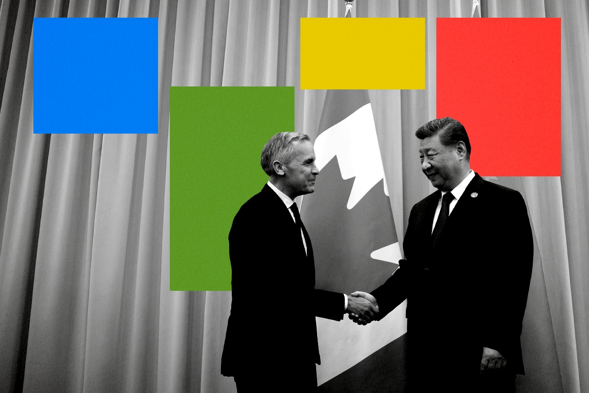 Mark Carney and Xi Jinping.