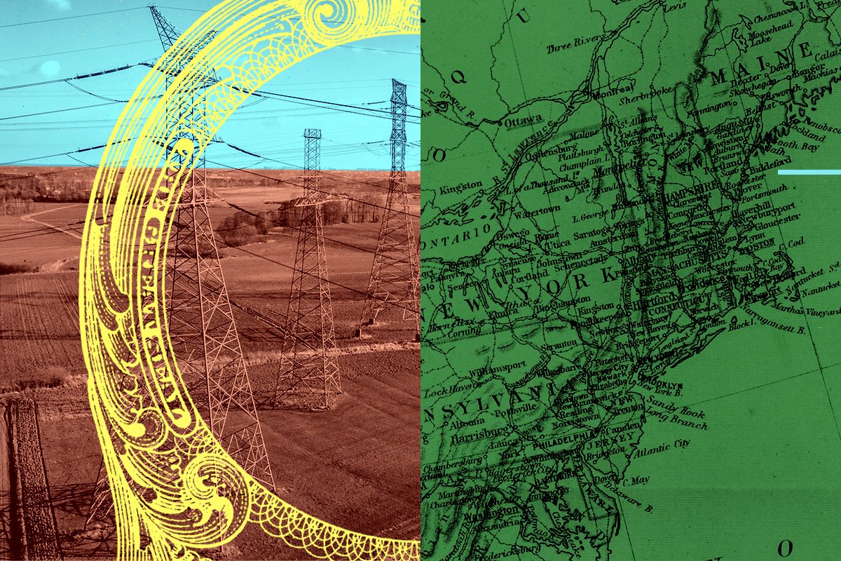 Power lines and the East Coast.