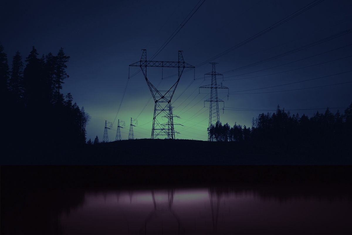Power lines.