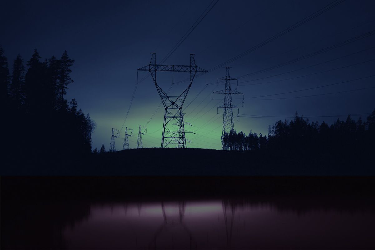 Power lines.