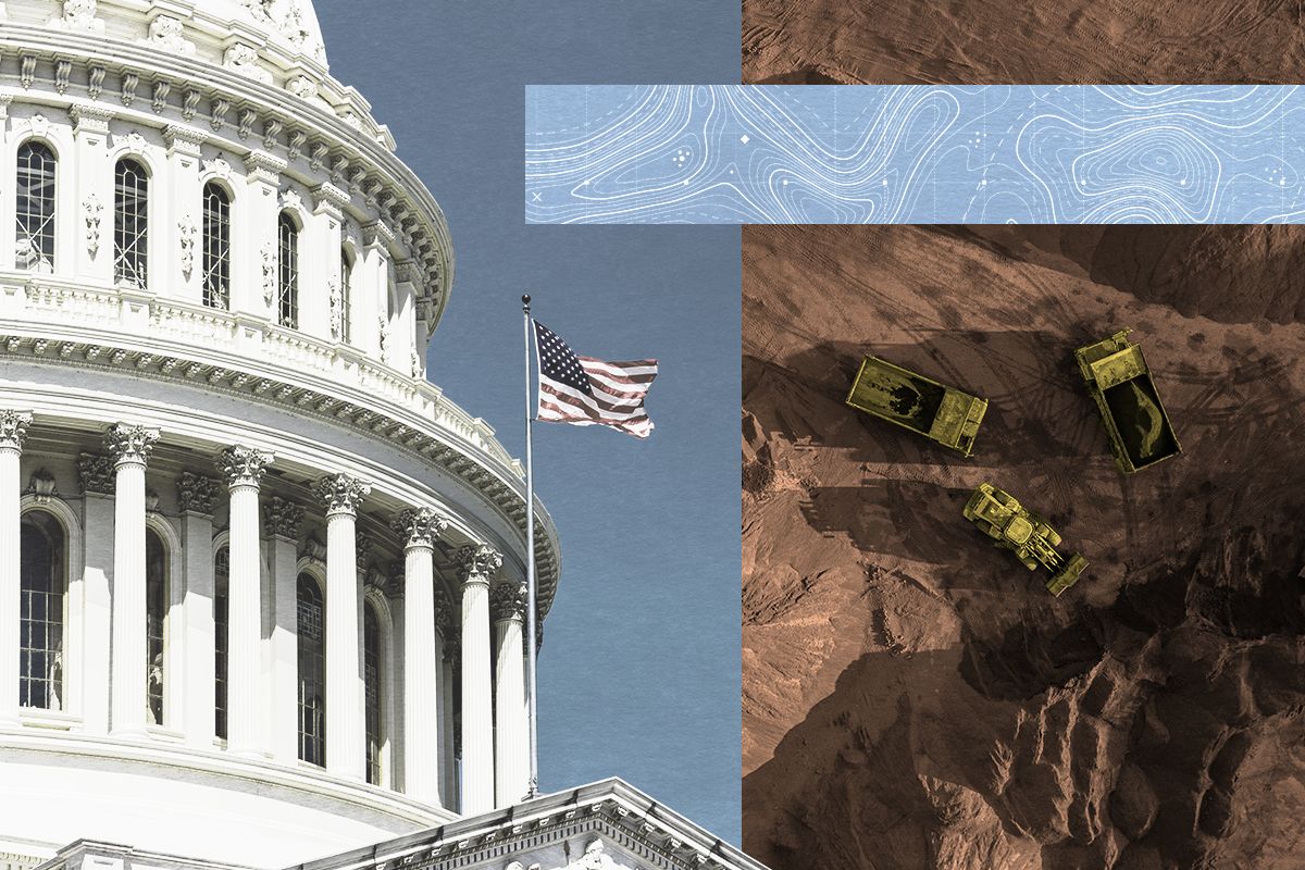 The Capitol Building and mining.