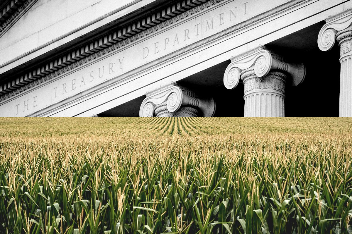 The Treasury Department and corn.