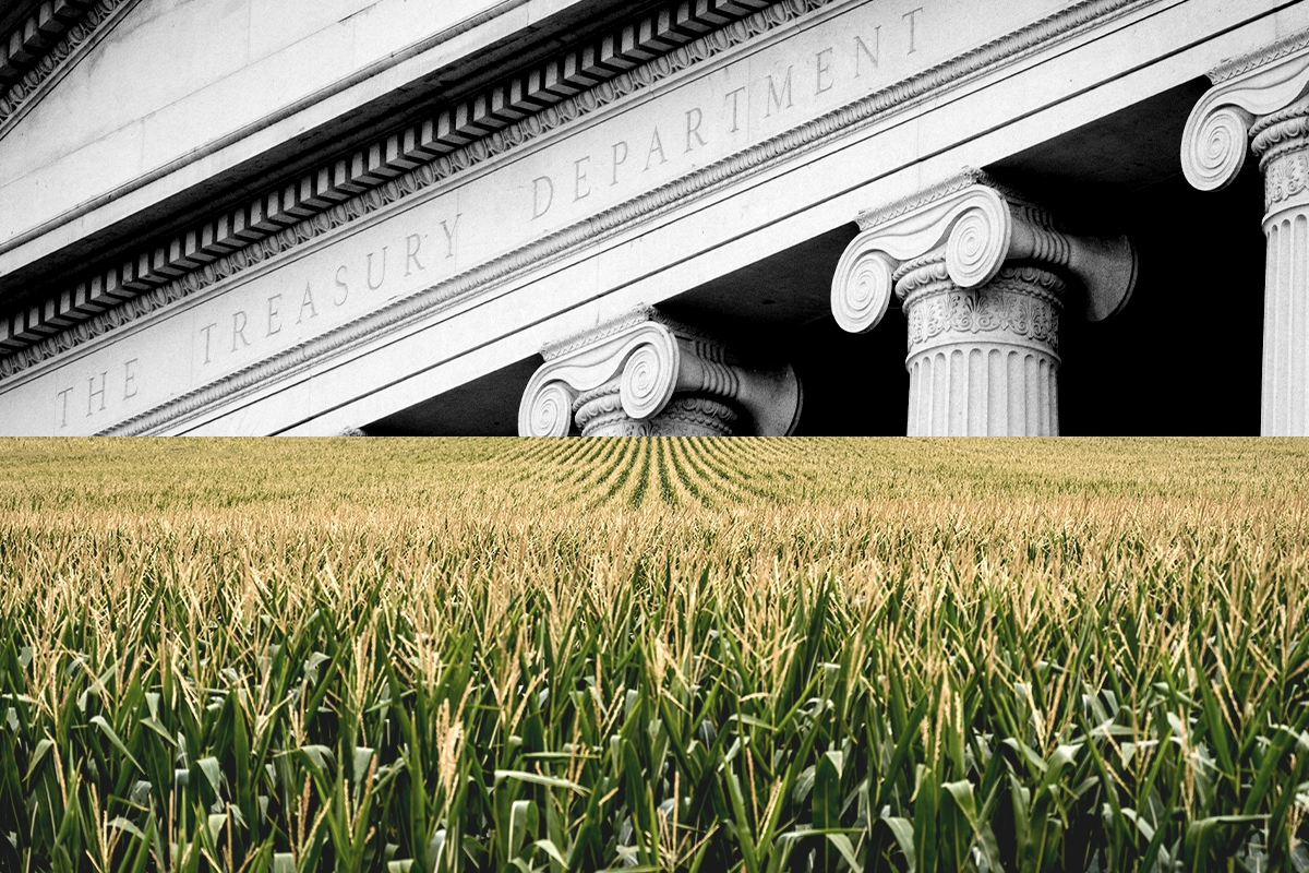 The Treasury Department and corn.