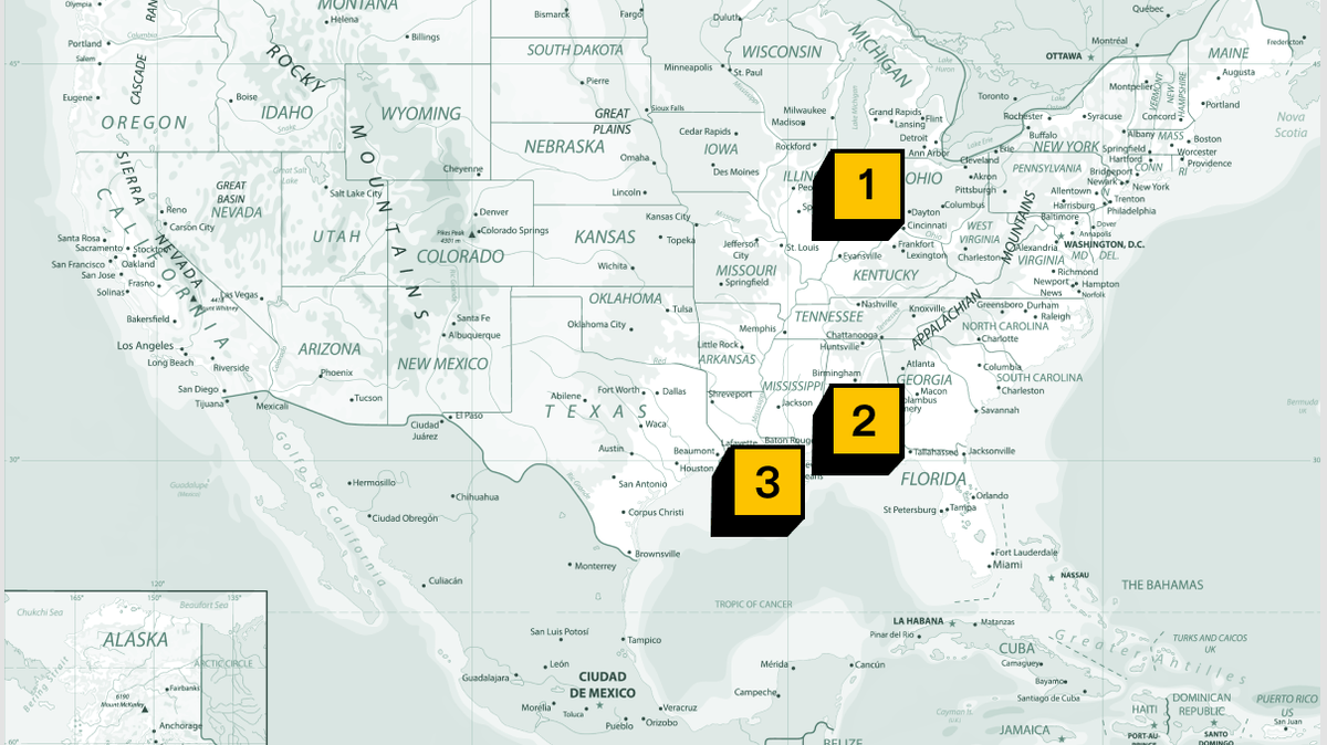 map of renewable energy and data center conflicts