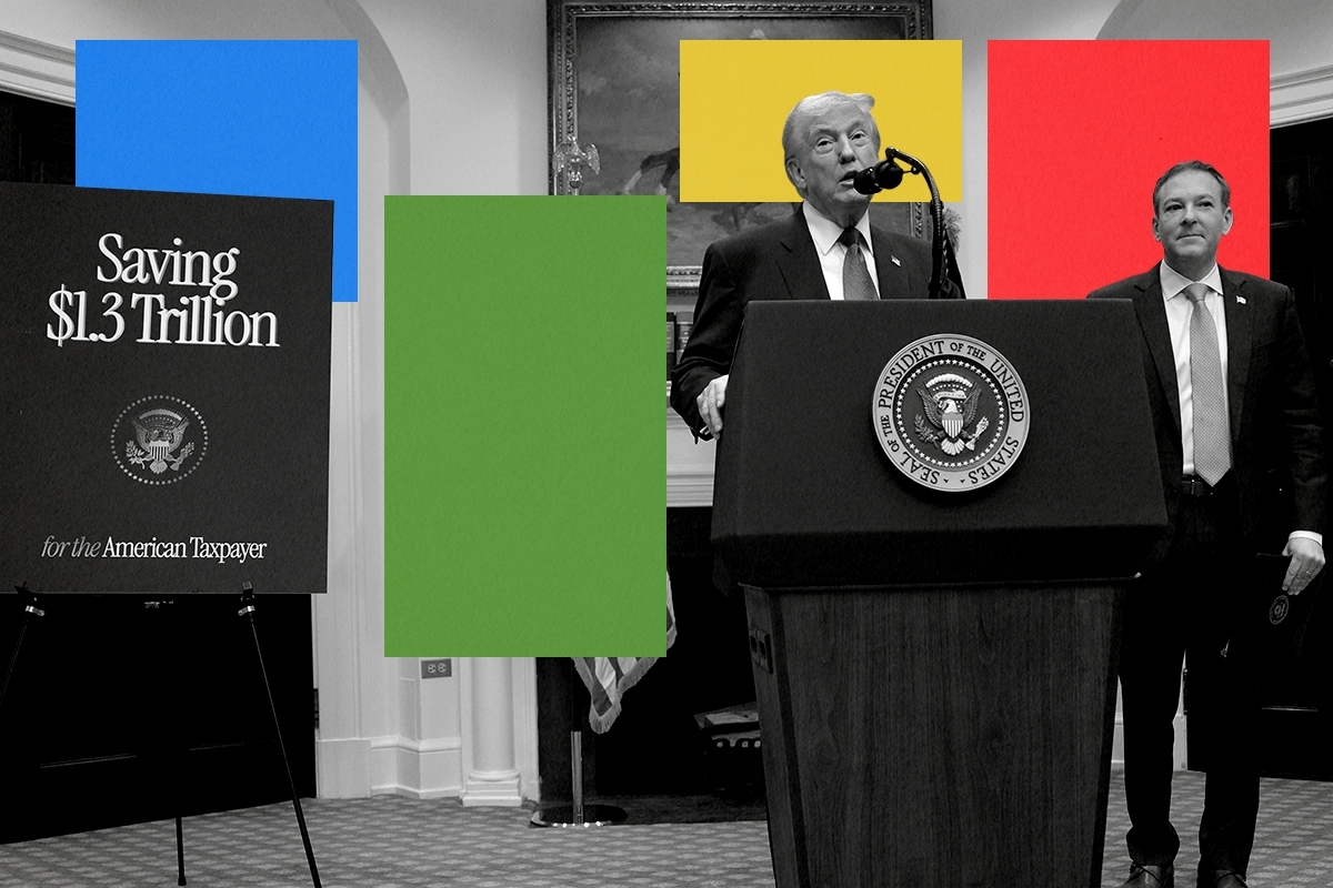 Donald Trump and Lee Zeldin.