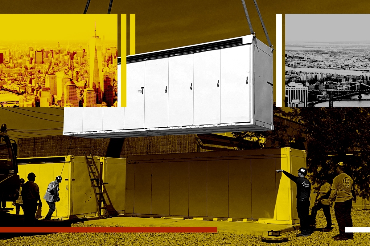 Battery installation.