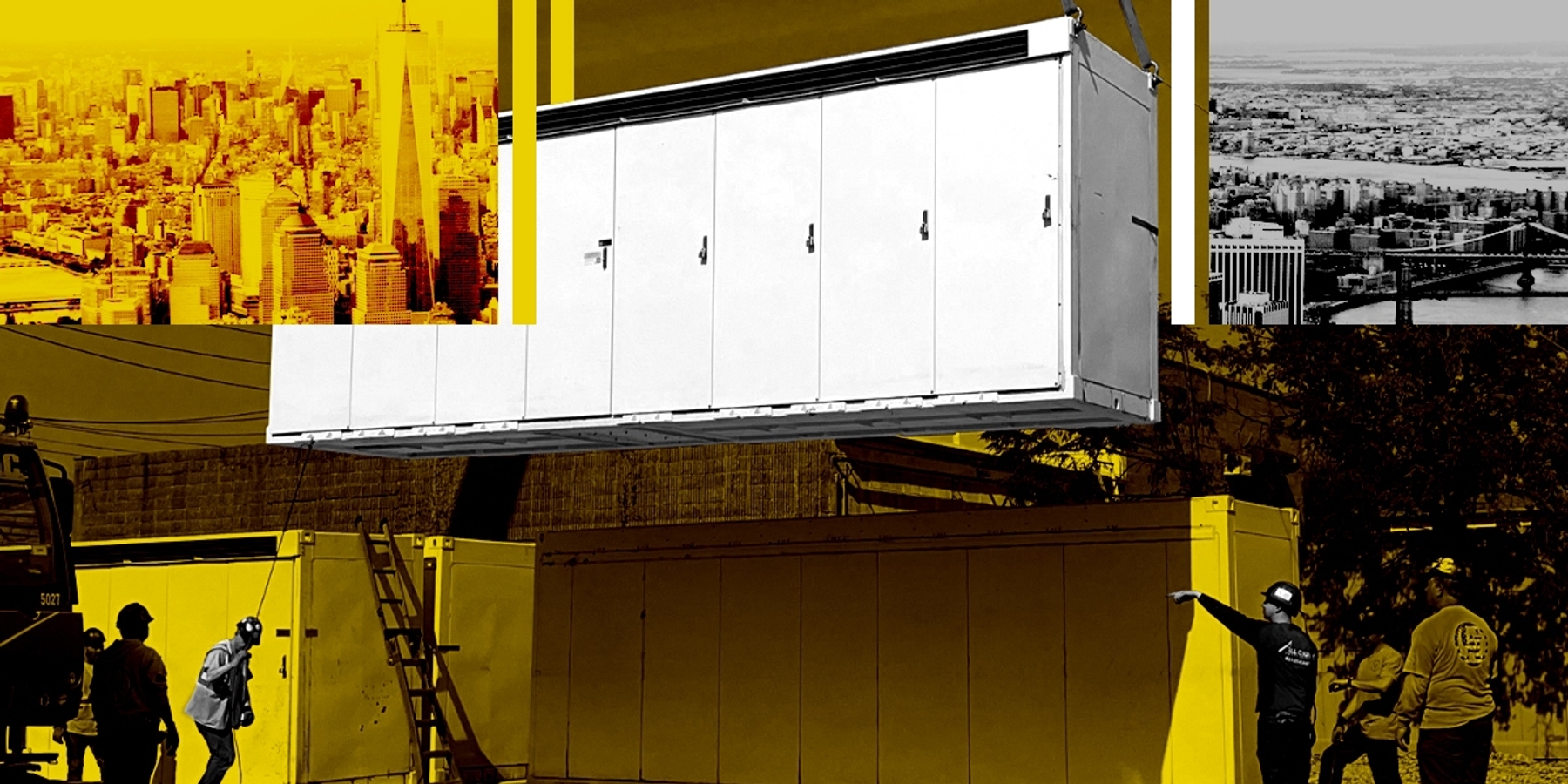 Battery installation.