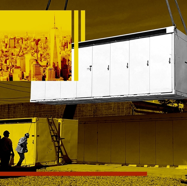 Battery installation.