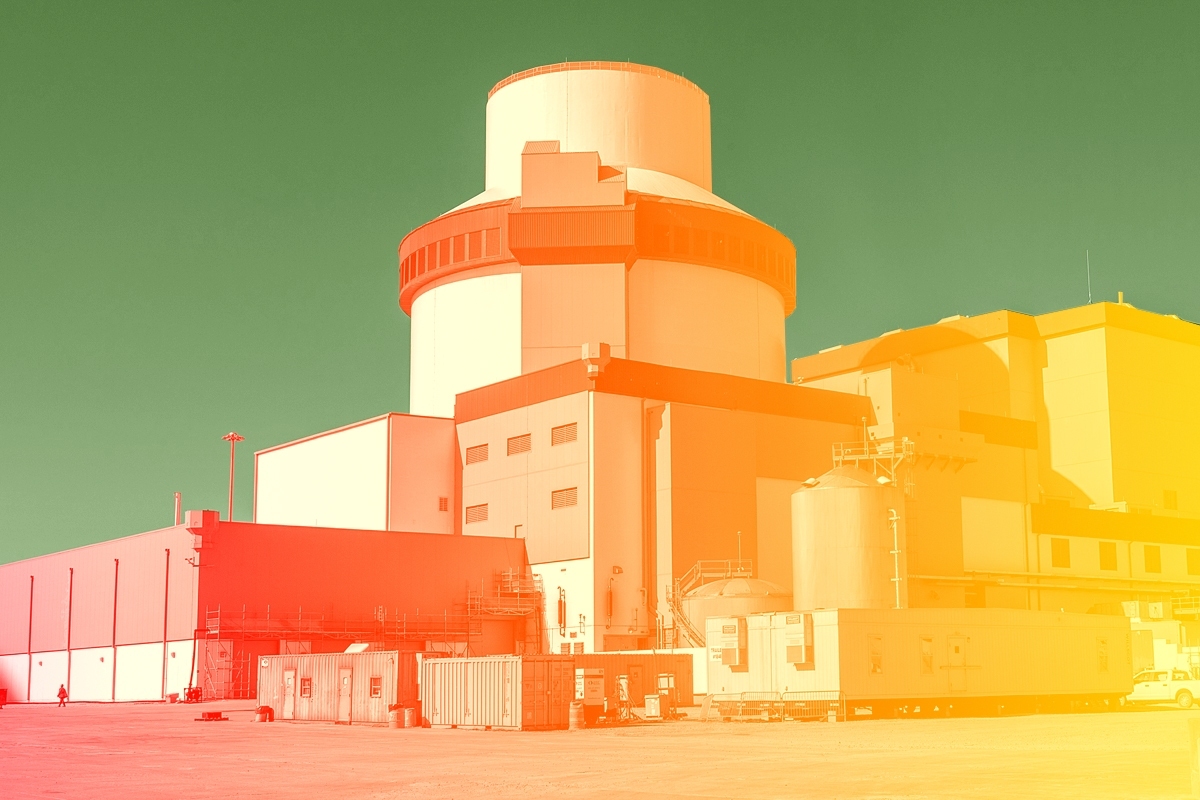 A nuclear reactor.
