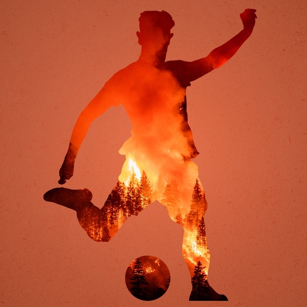 A wildfire soccer kick.