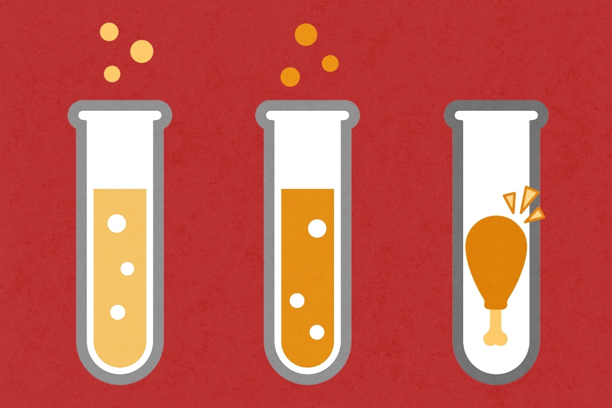 A test-tube chicken leg.