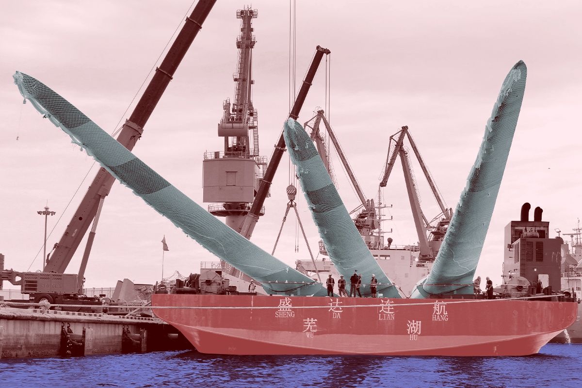 Chinese wind turbines.