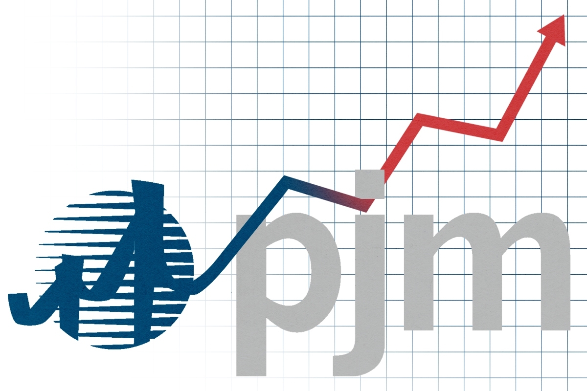 The PJM logo and a graph.