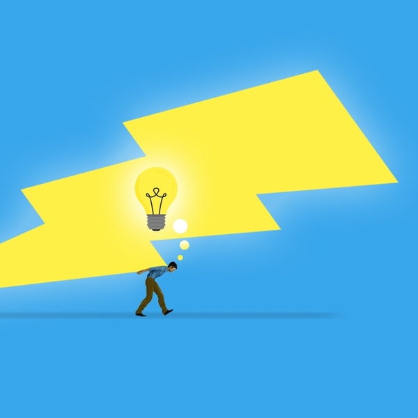 Carrying a heavy load.