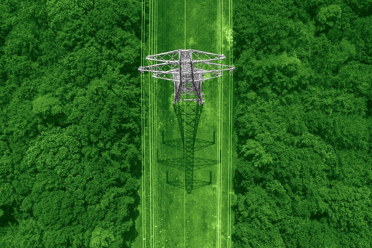 Power lines.