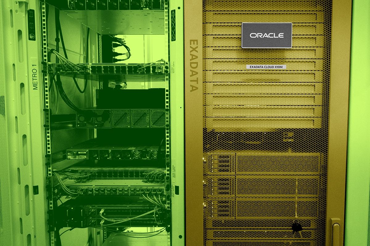 A data cabinet.