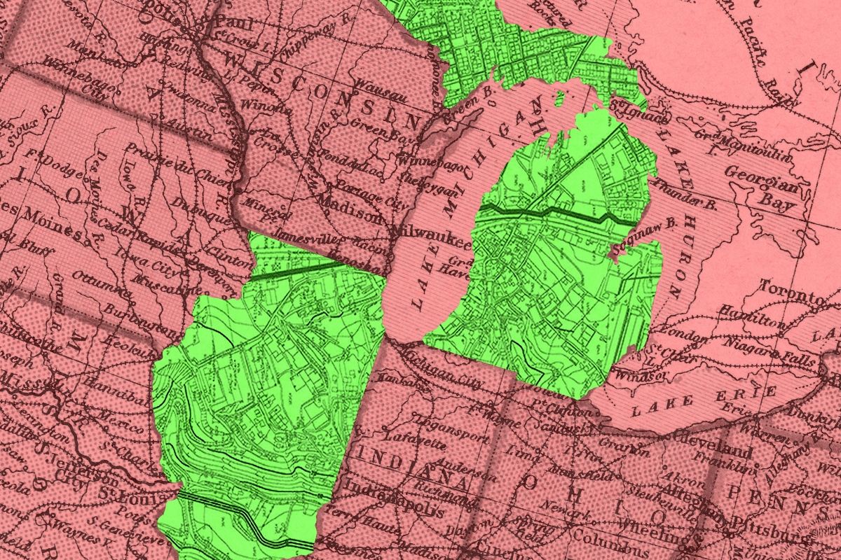 Michigan and Illinois.