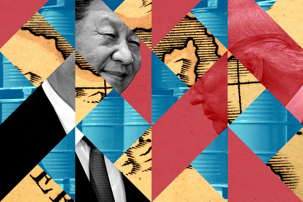 Xi Jinping and Donald Trump.