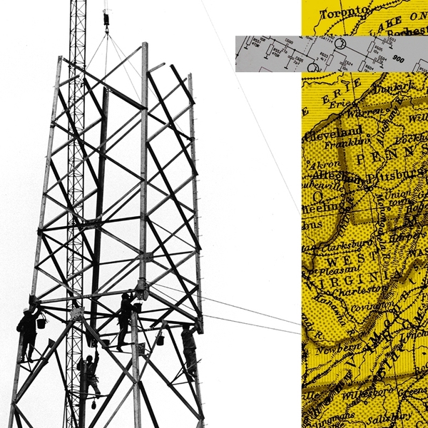 Power line construction.