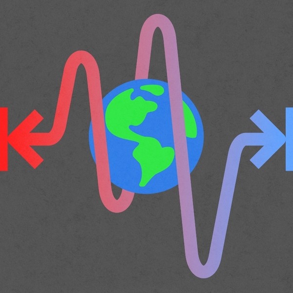 From heat to coolness.