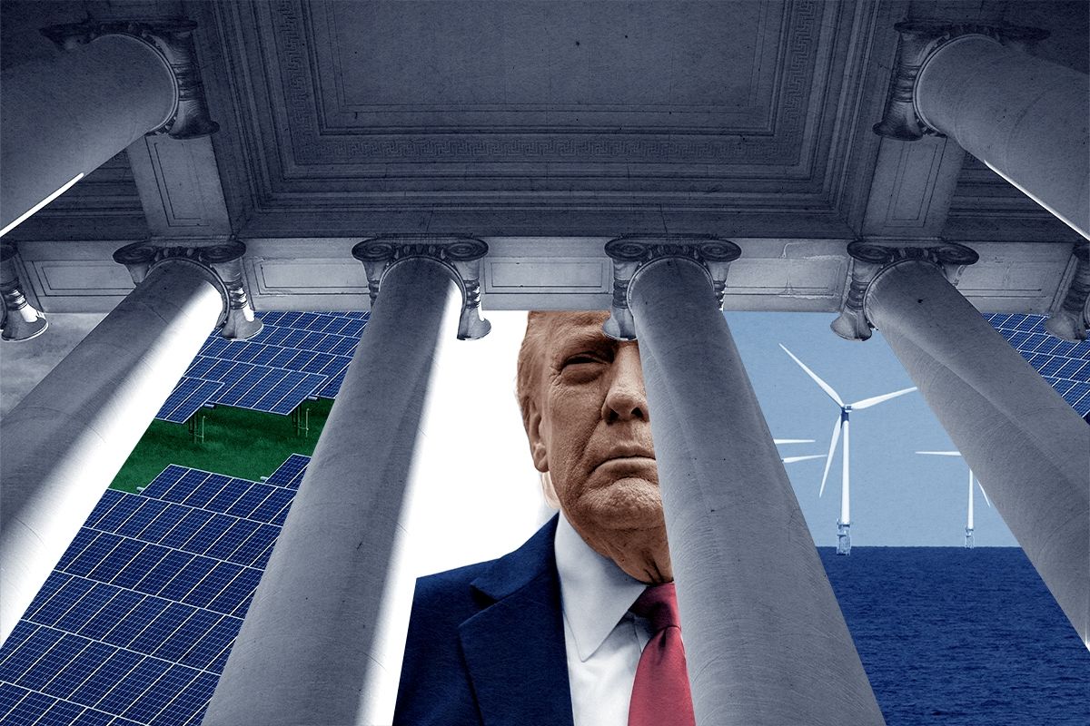 Donald Trump, clean energy, and columns.