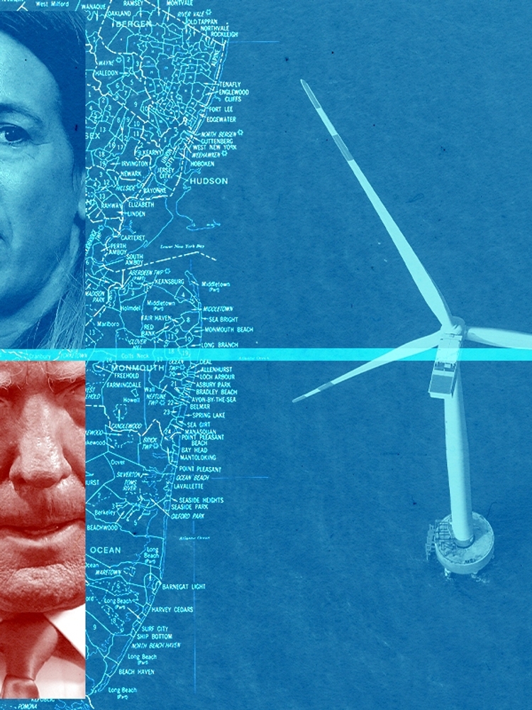 Mike Sherrill and Donald Trump.