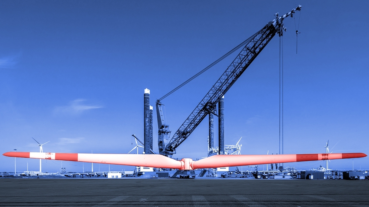 Wind turbine blades.