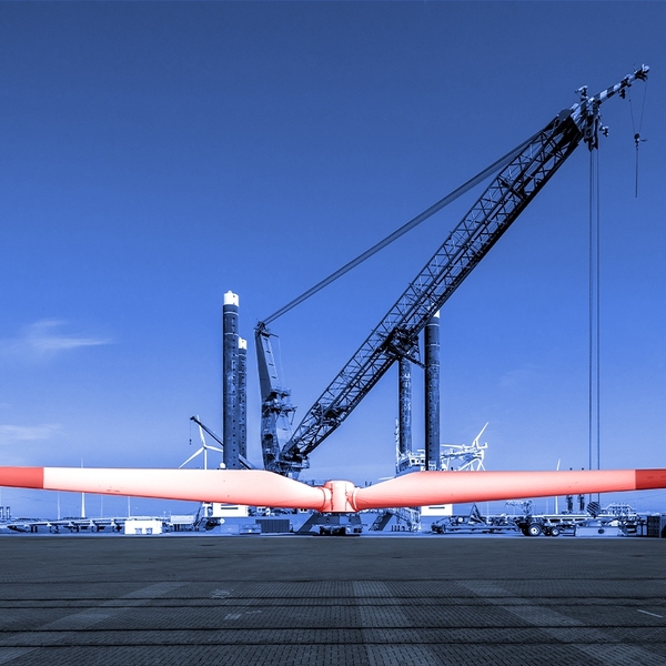 Wind turbine blades.