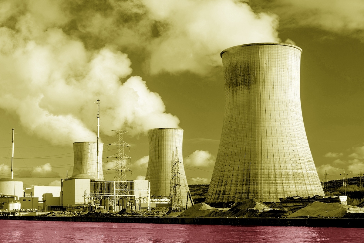 A Belgian nuclear plant.