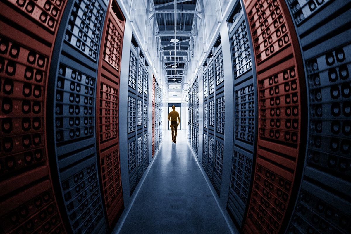 A data center.