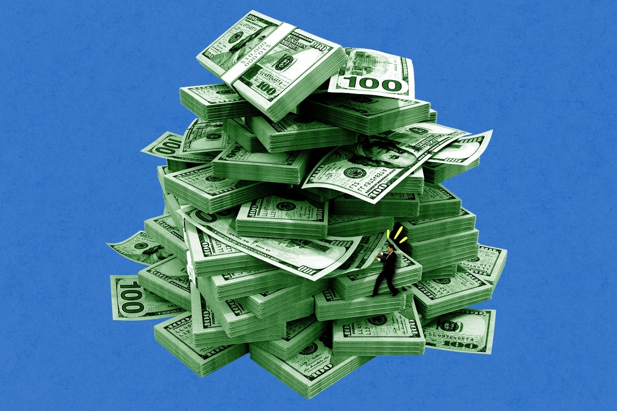 A big pile of cash.