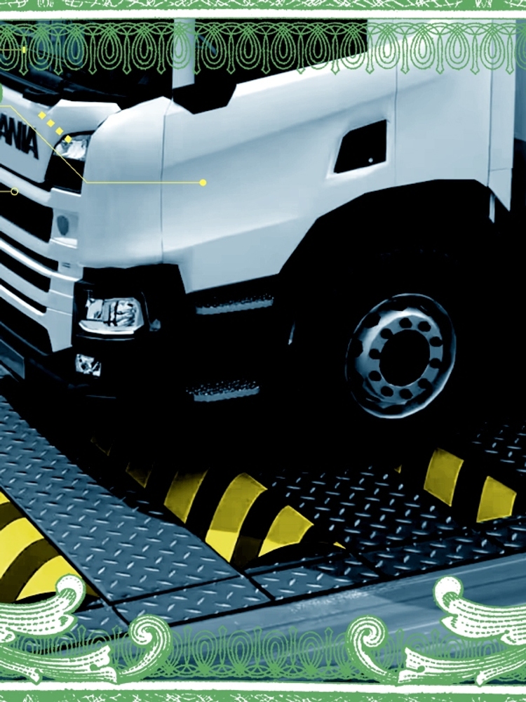 A truck using REPs technology.
