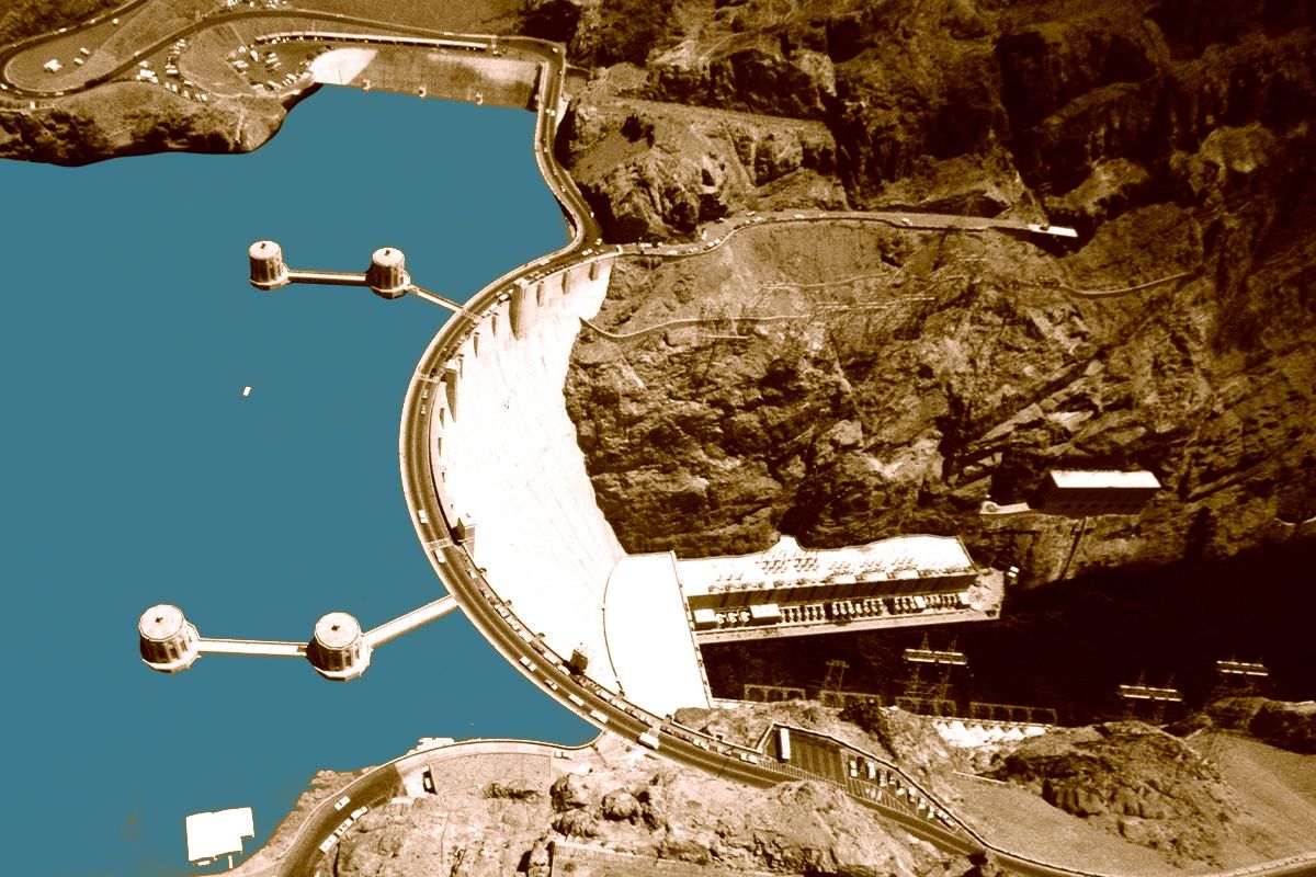 The Hoover Dam.
