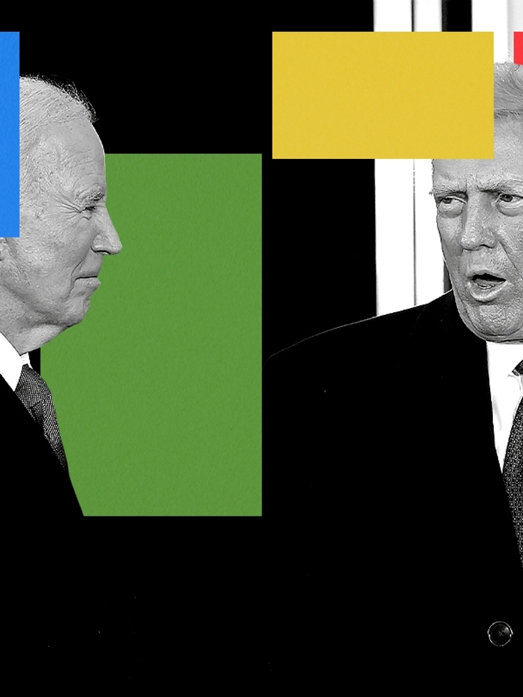 Joe Biden and Donald Trump.