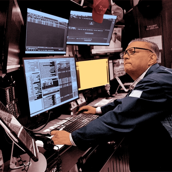A Wall Street trader.
