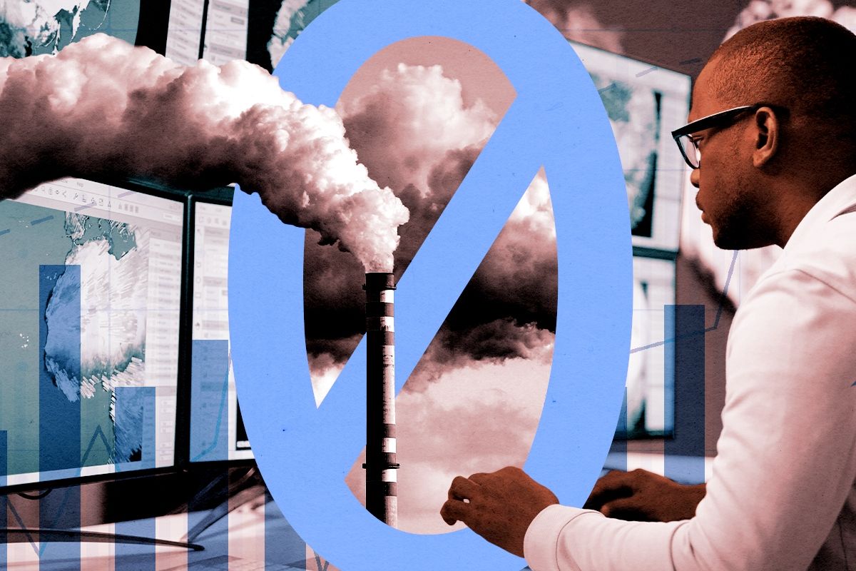 A scientist and pollution.